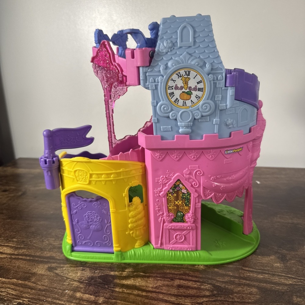 Fisher Price Little People Disney Princess Castle Wheelies Tower READ - Picture 1 of 7